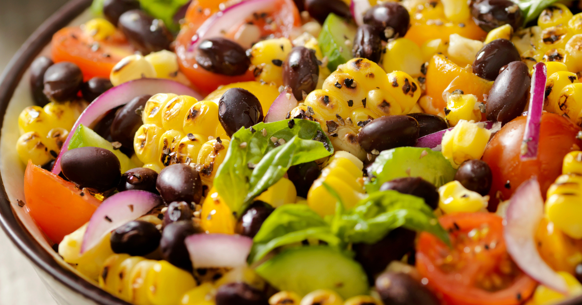 grilled corn salad with jicama