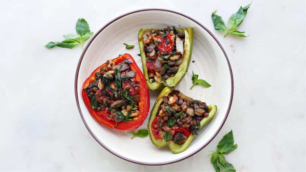 lentil stuffed peppers